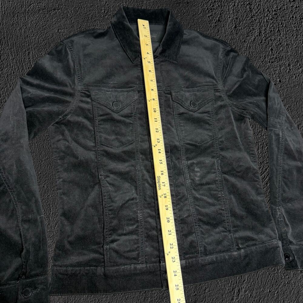 Monfrere black noir dean slim corduroy trucker jacket - Picture 8 of 9